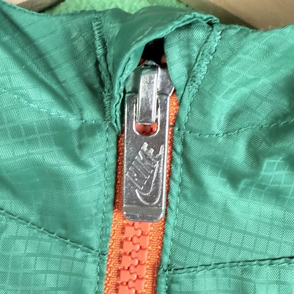 Nike Sportswear NSW Fleece Lined Hooded Jacket Hooded Green Blue Youth Medium - Picture 5 of 8